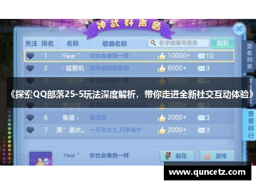 《探索QQ部落25-5玩法深度解析，带你走进全新社交互动体验》